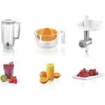 Кухонный комбайн 900 ватт (+овощерезка, кубикорезка, блендер, мясорубка, соковыжималка для цитрусовых)  - миниатюра 9
